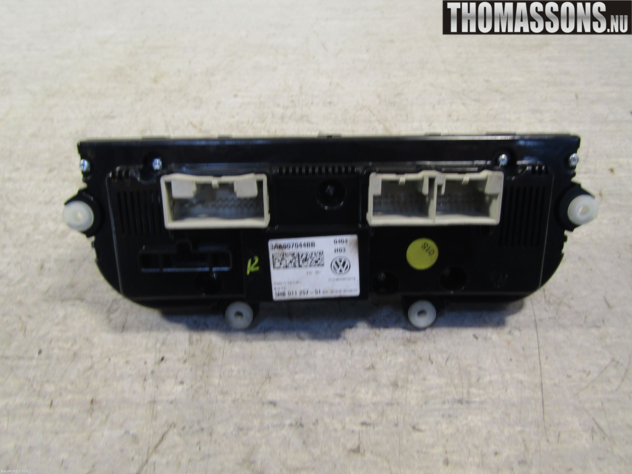 Volkswagen VW SCIROCCO 09-17 Varme Ac Betjening-Display