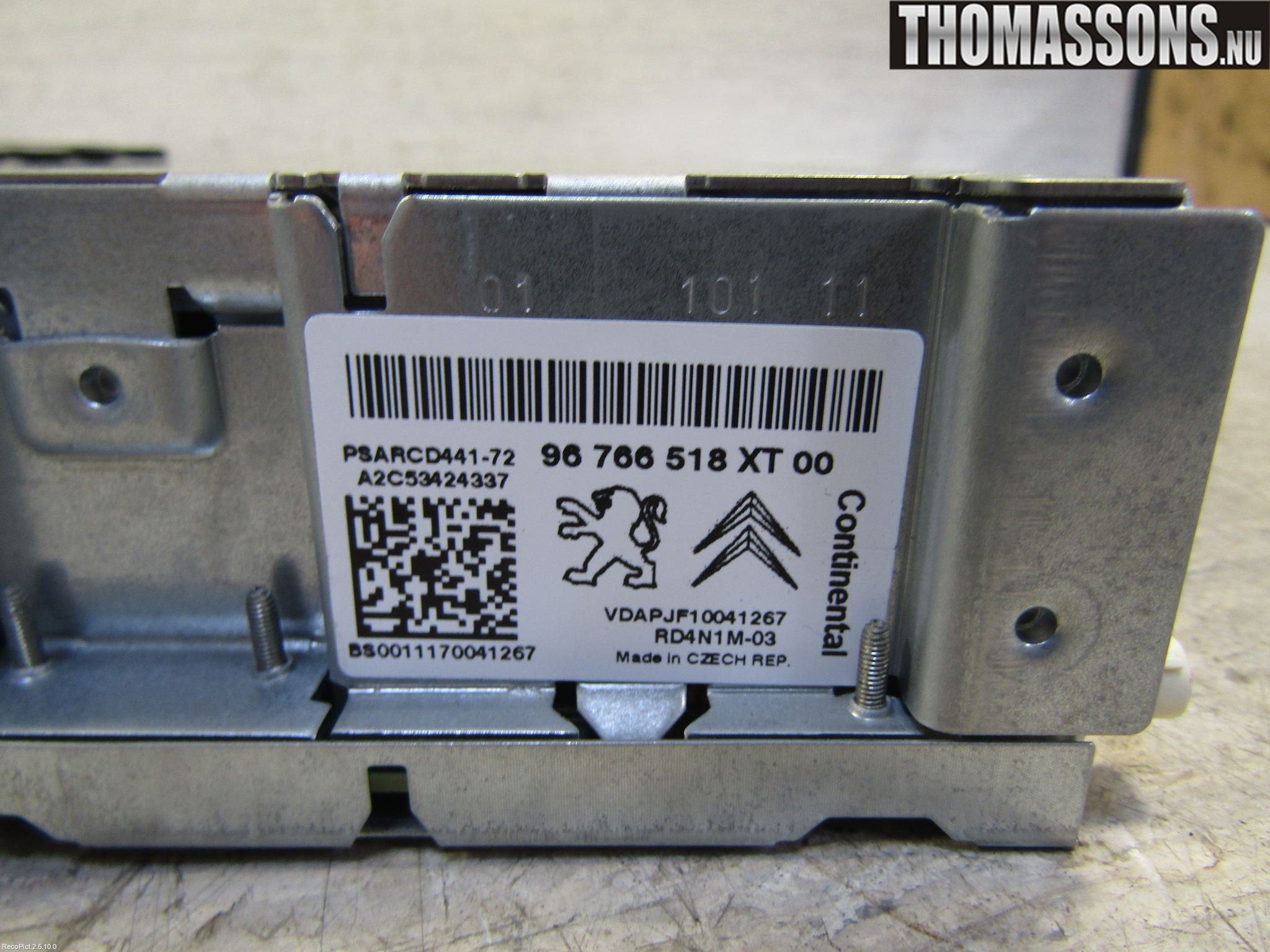 Citroen C3 10-17 Stereo Radio