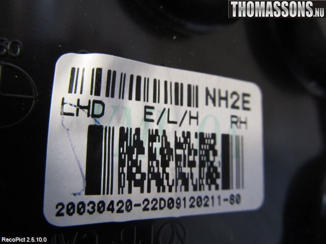 Hyundai i20 PB 09-14 Speil H M-El Justering