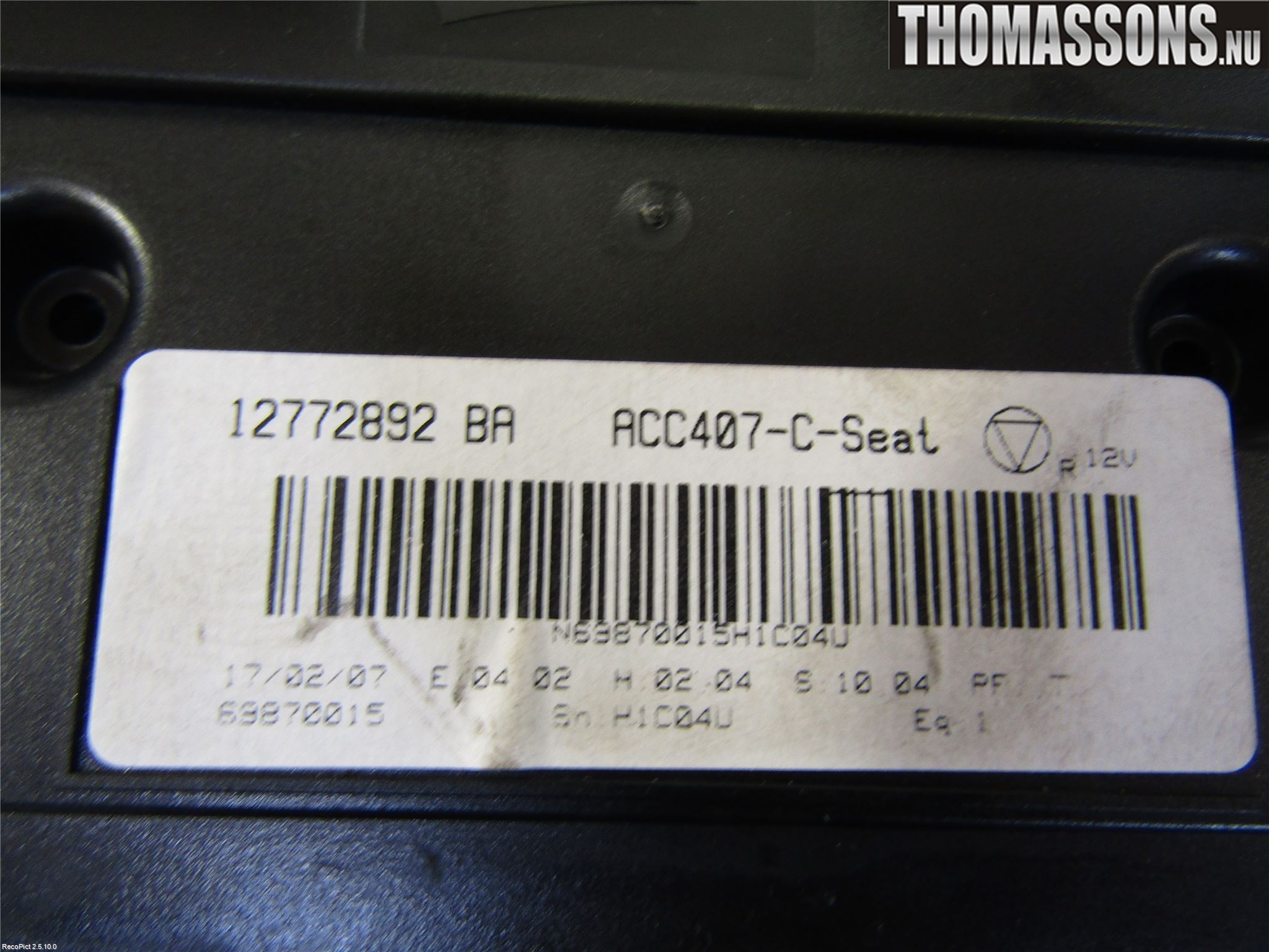Saab 9-3 VER 2 Varme Ac Betjening-Display