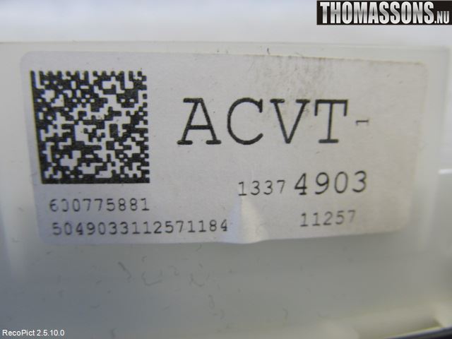 Opel ASTRA J 10-15 Instr Kombinert