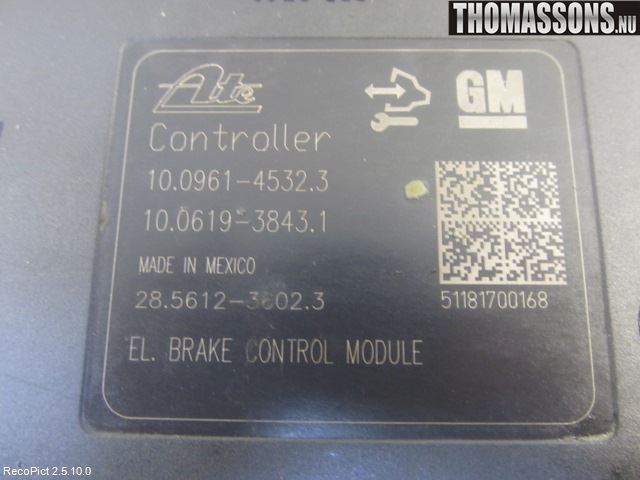 Opel ASTRA J 10-15 Abs Hydraulikkaggregat