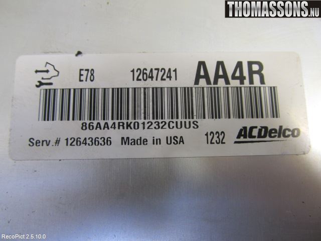 Opel ASTRA J 10-15 Styreenhet Innsprøytning