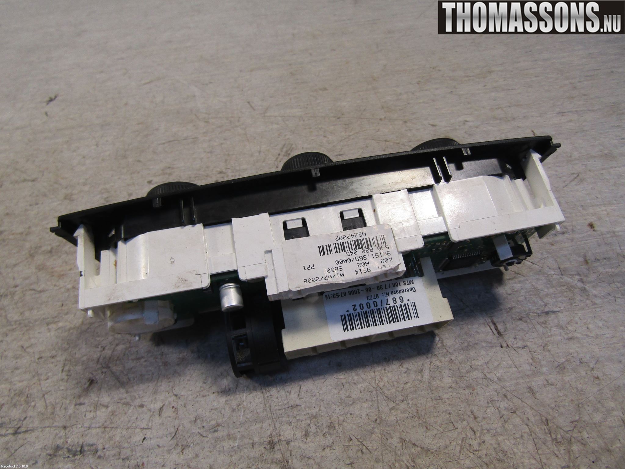 Skoda FABIA 07-14 Varme Ac Betjening-Display