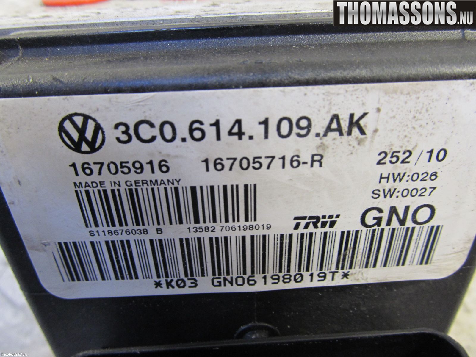 Volkswagen VW PASSAT 05-11 Abs Hydraulikkaggregat