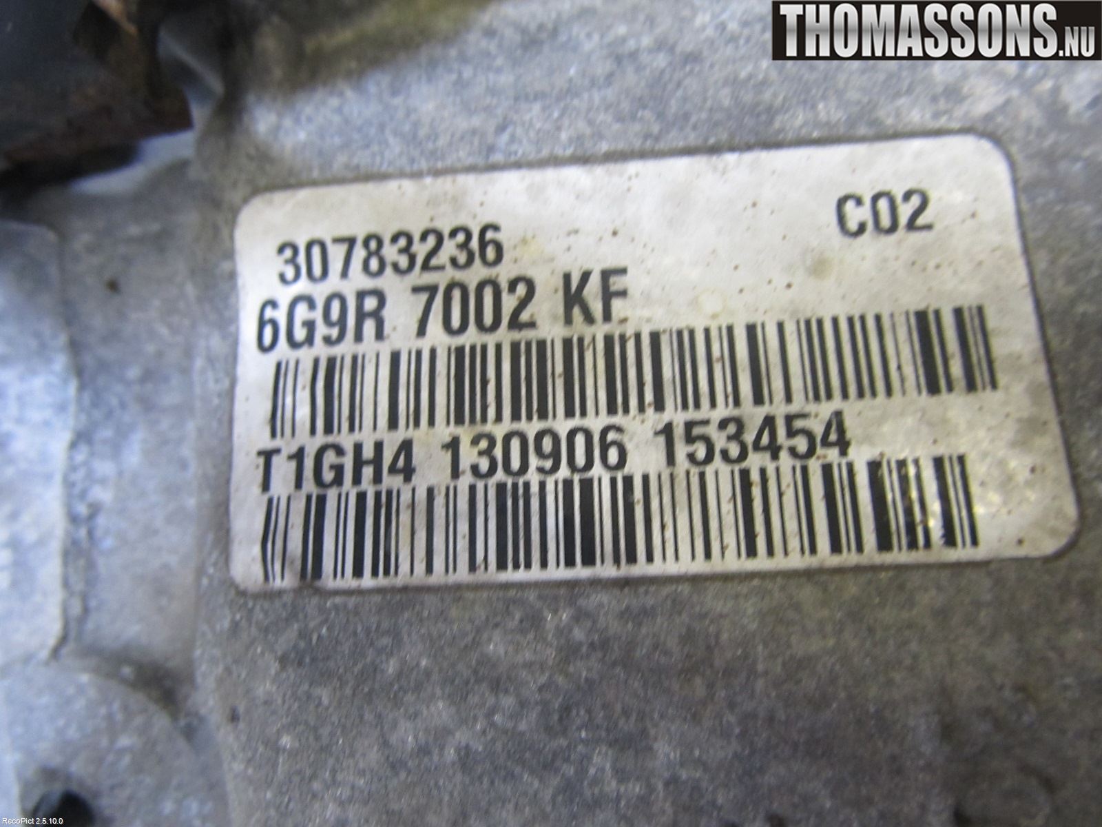 Volvo S80 07-13 Gearkasse 6 Trinn