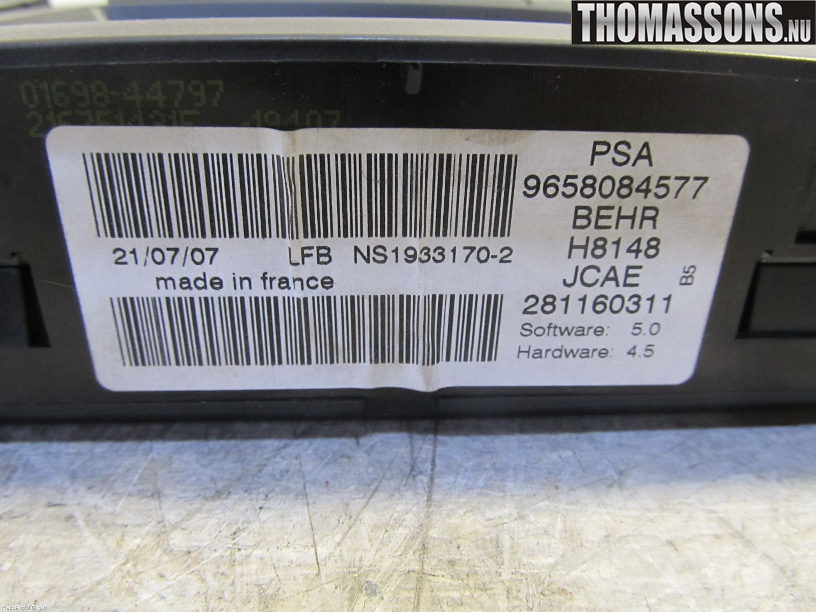 Citroen C4 I   05-10 Varme Ac Betjening-Display