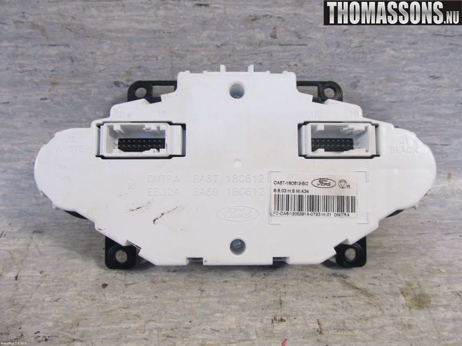 Ford FIESTA 09-12 Varme Ac Betjening-Display