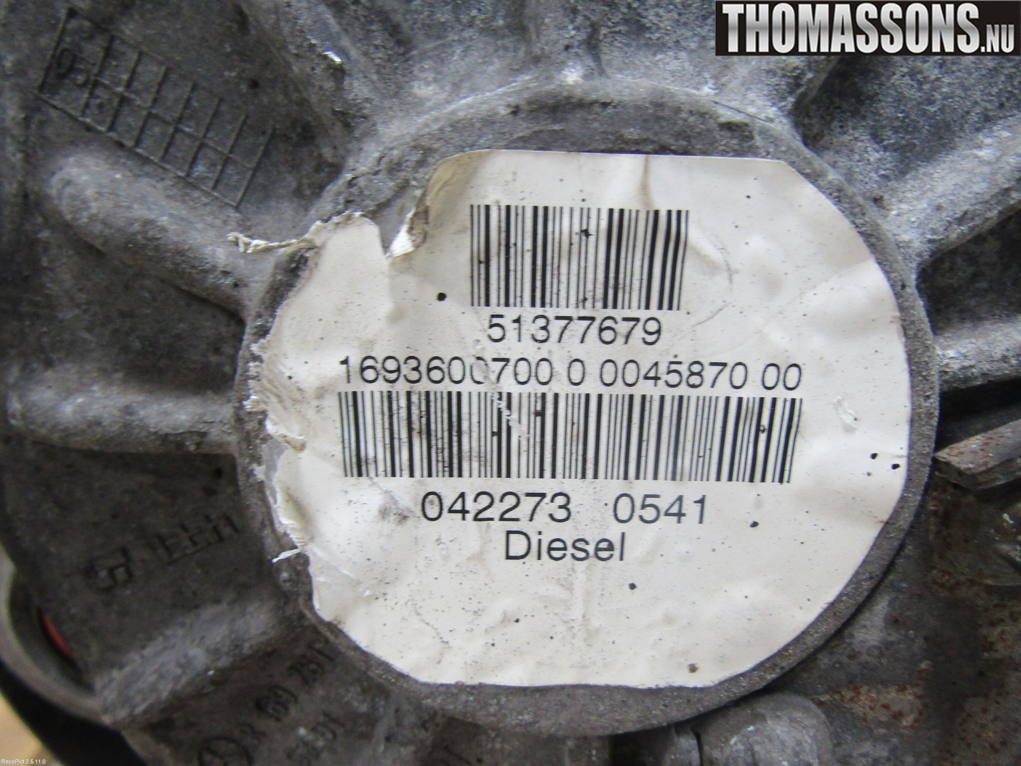 Mercedes-Benz MB A-KLASS (W169) 04-12 Gearkasse 6 Trinn