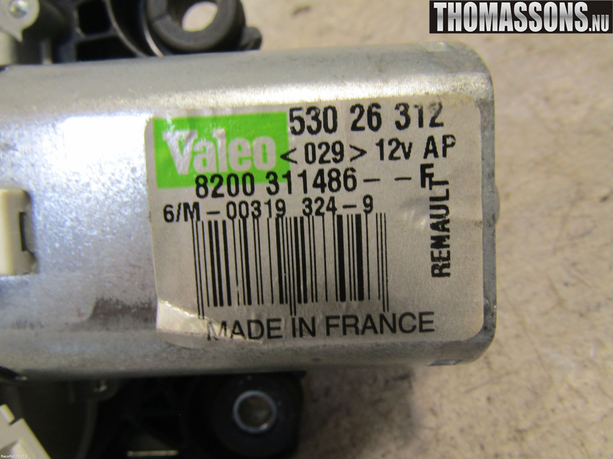 Renault CLIO III  09-12 Viskermotor Bakluke