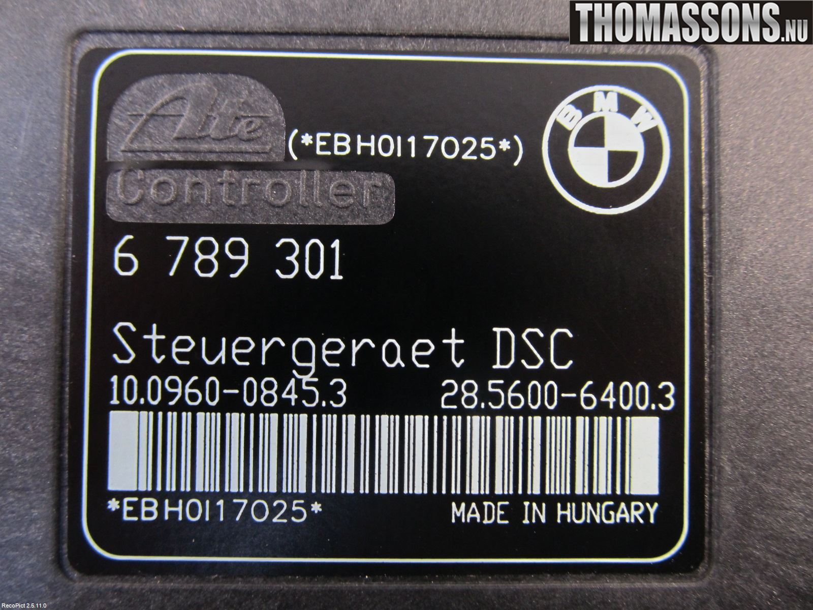 BMW 3 E90/91 SED/TOU 05-12 Abs Hydraulikkaggregat