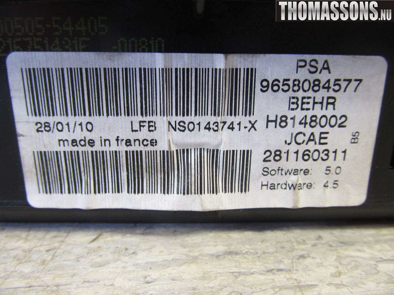 Citroen C4 I   05-10 Varme Ac Betjening-Display