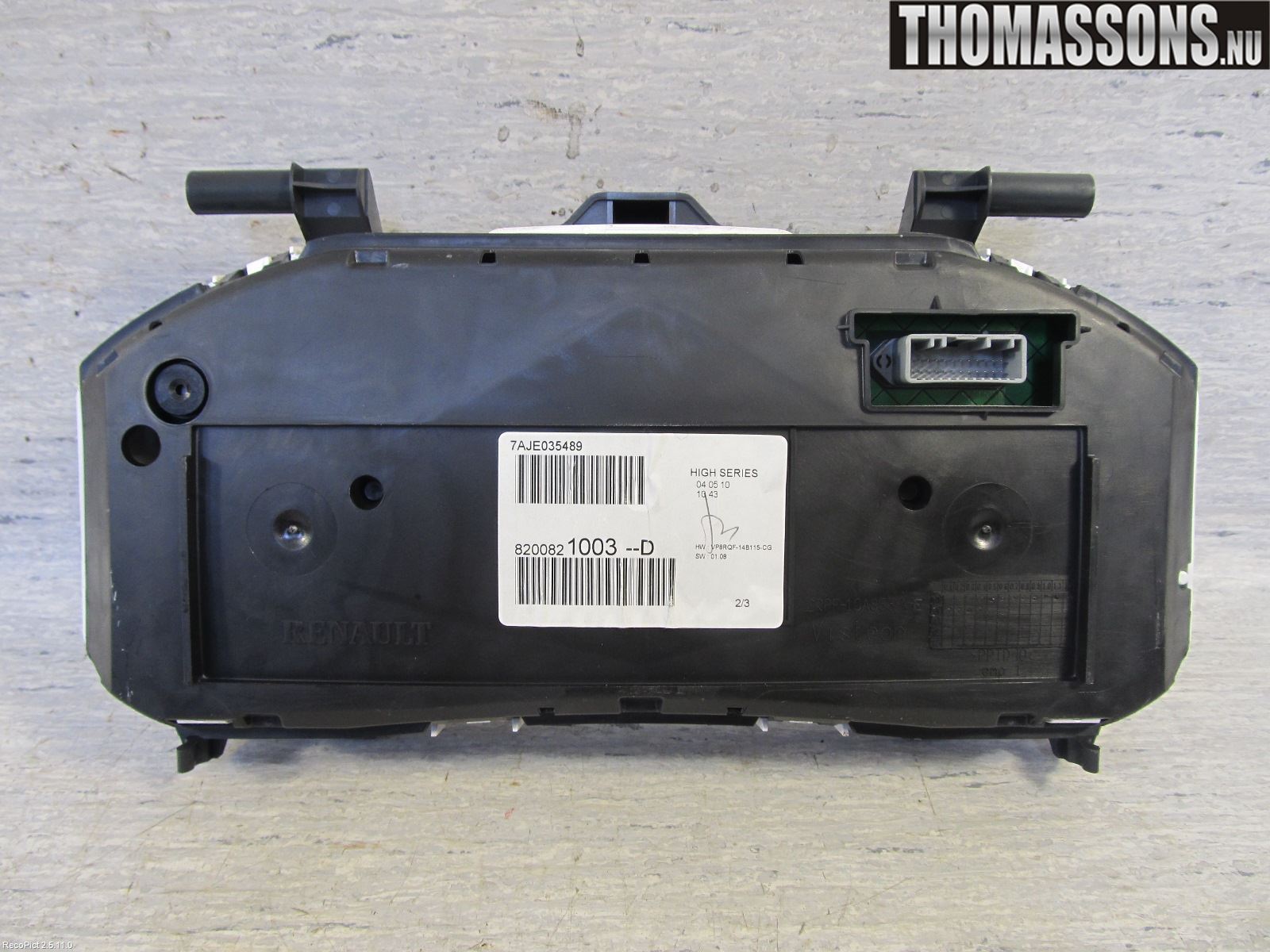 Renault CLIO III  09-12 Instr Kombinert