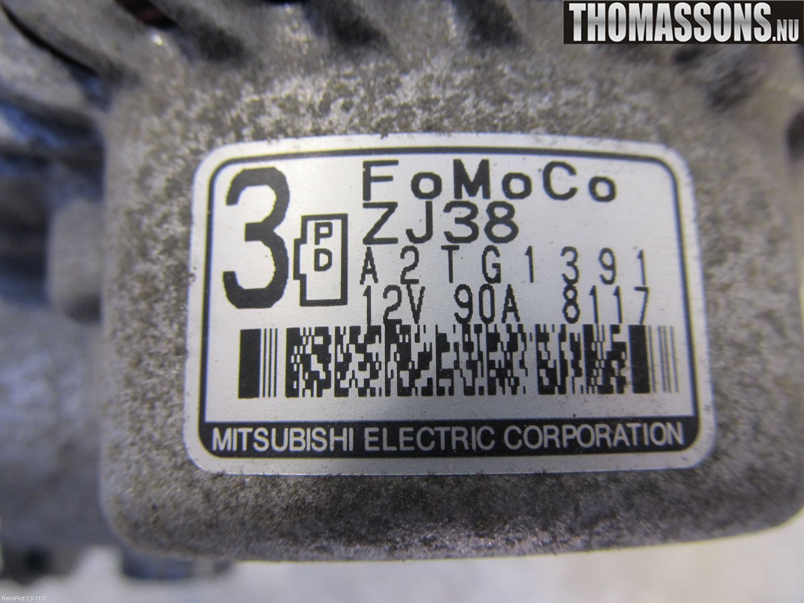 Mazda 2 (DE) 08-15 Dynamo