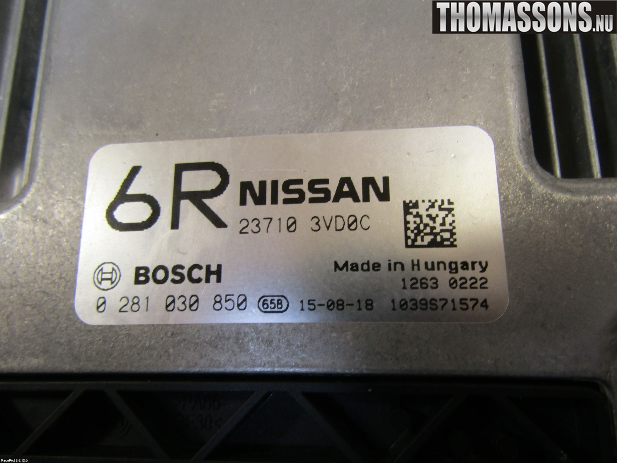 Nissan NV200/NV200 COMBI Styreenhet Innsprøytning