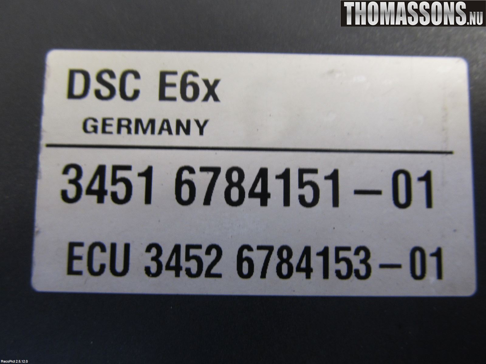 BMW 5 E60/61 Sed/Tou 02-10 Abs Hydraulikkaggregat
