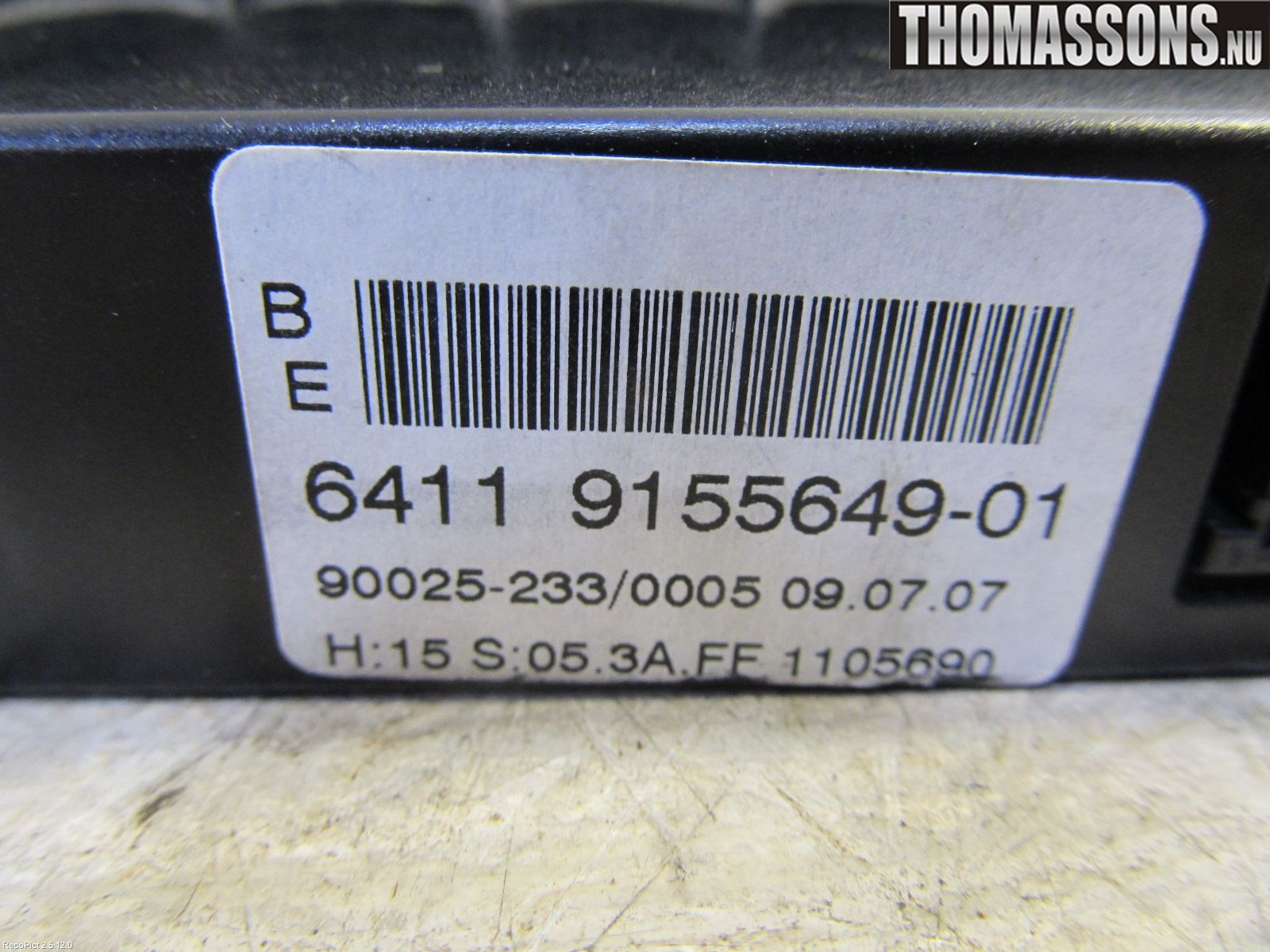 BMW 5 E60/61 Sed/Tou 02-10 Varme Ac Betjening-Display