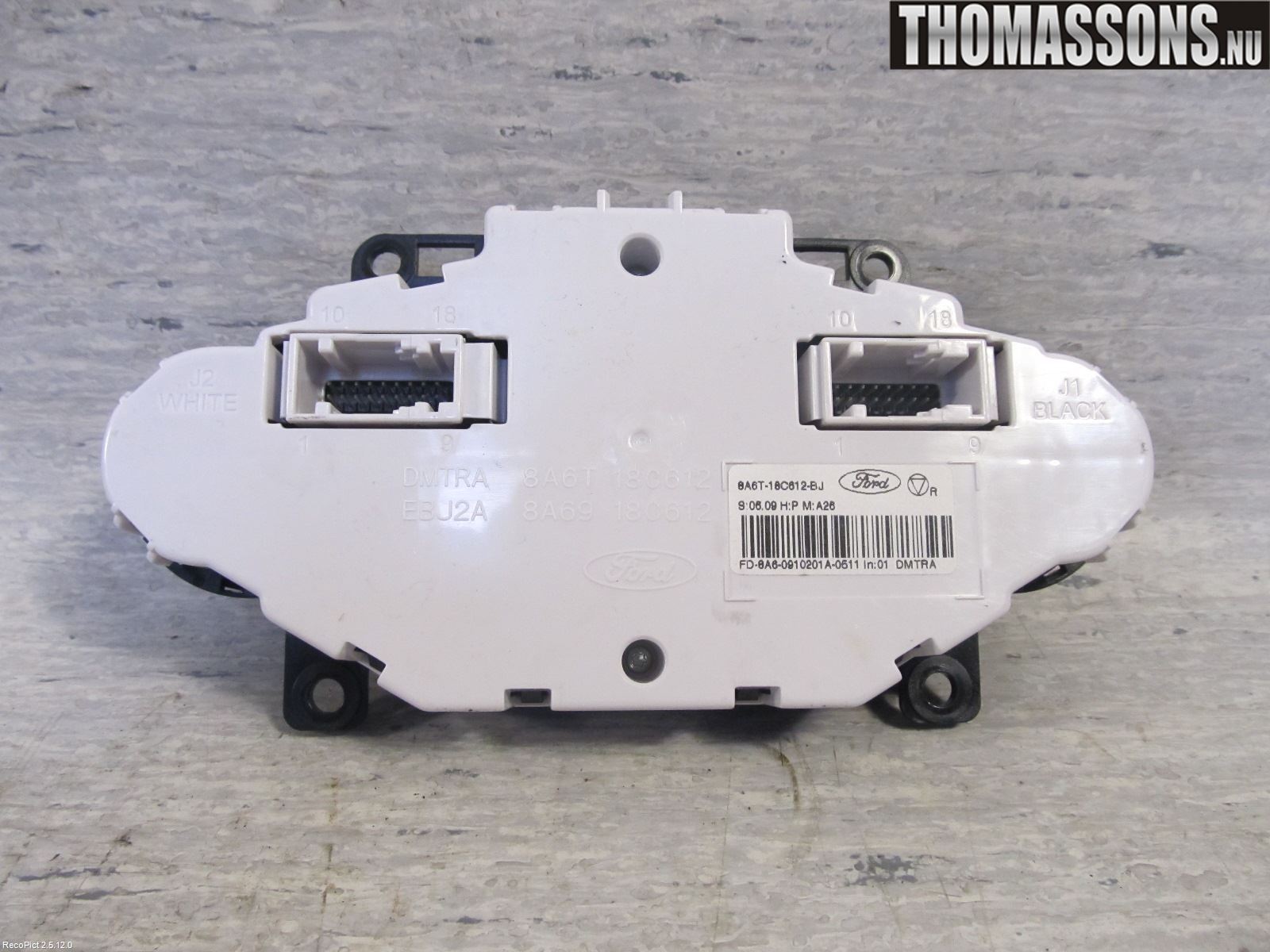 Ford FIESTA 09-12 Varme Ac Betjening-Display