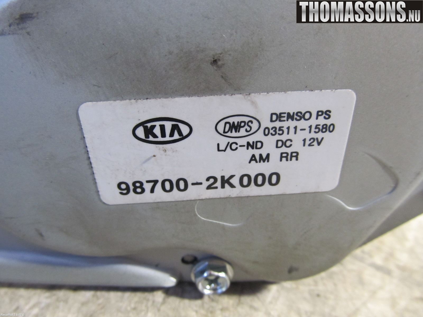 Kia SOUL 09- Viskermotor Bakluke