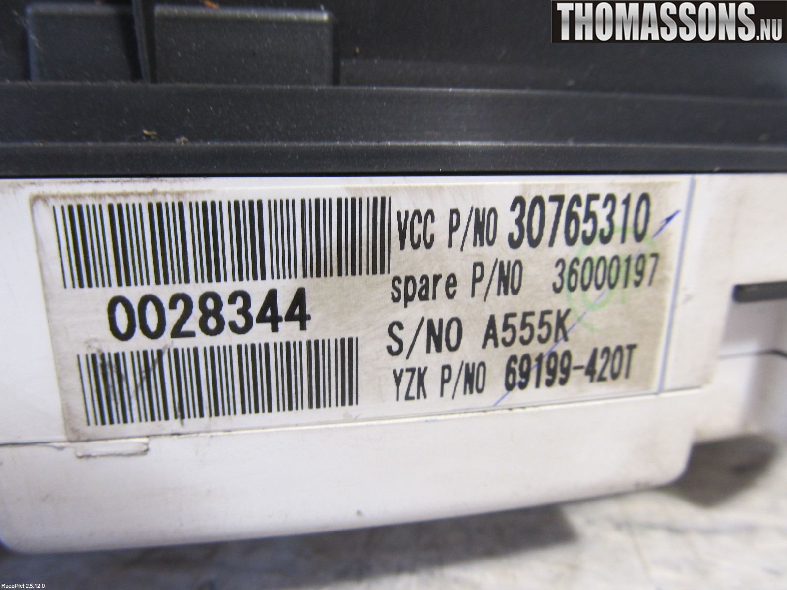 Volvo C30 07-10 Instr Kombinert