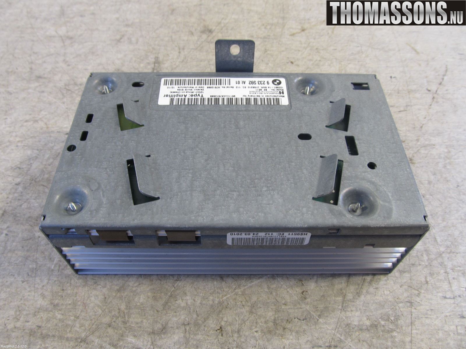 BMW 5 F10/F11/F18 09-17 Stereo Forsterker