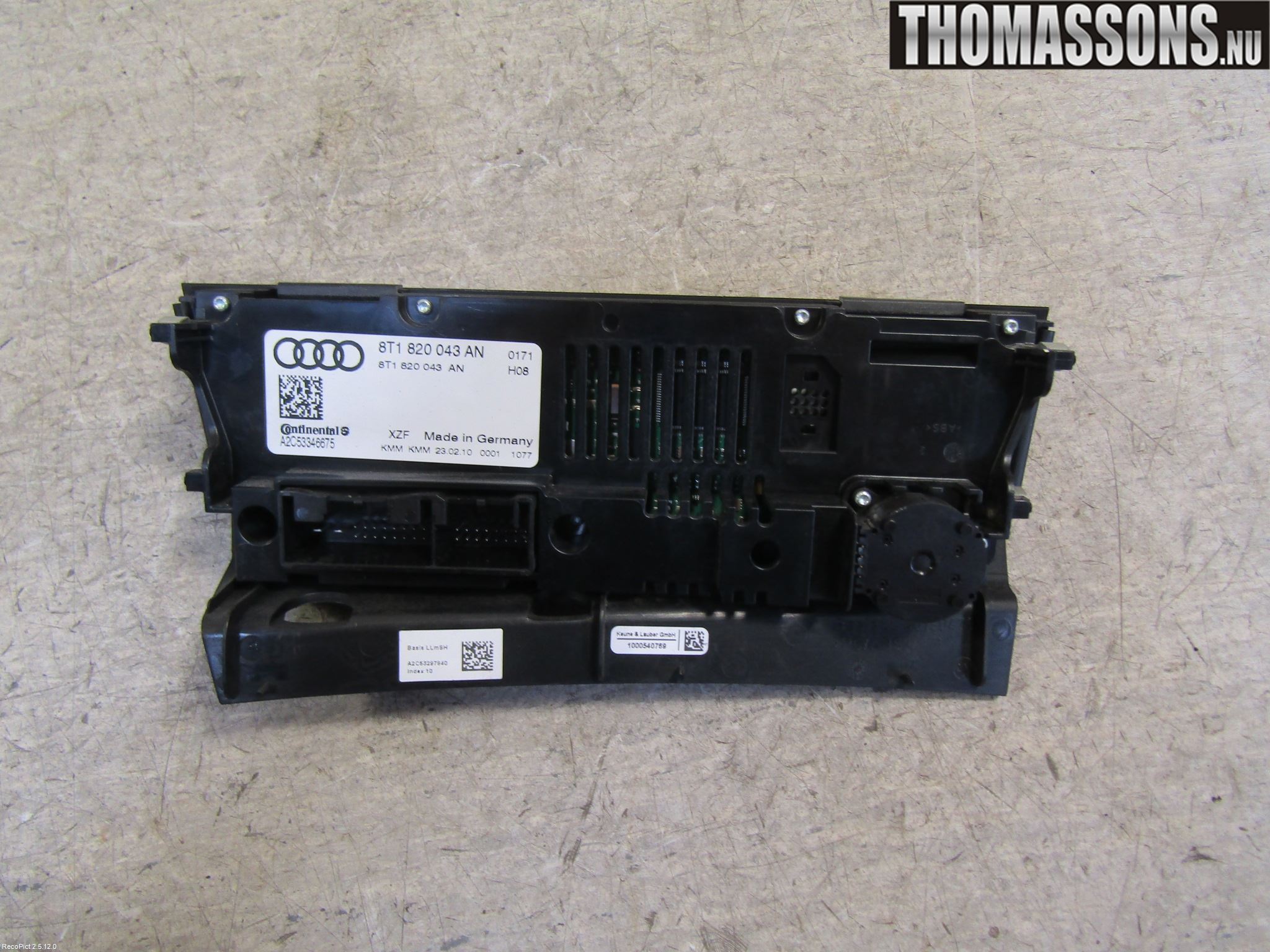 Audi A5 07-16 Varme Ac Betjening-Display