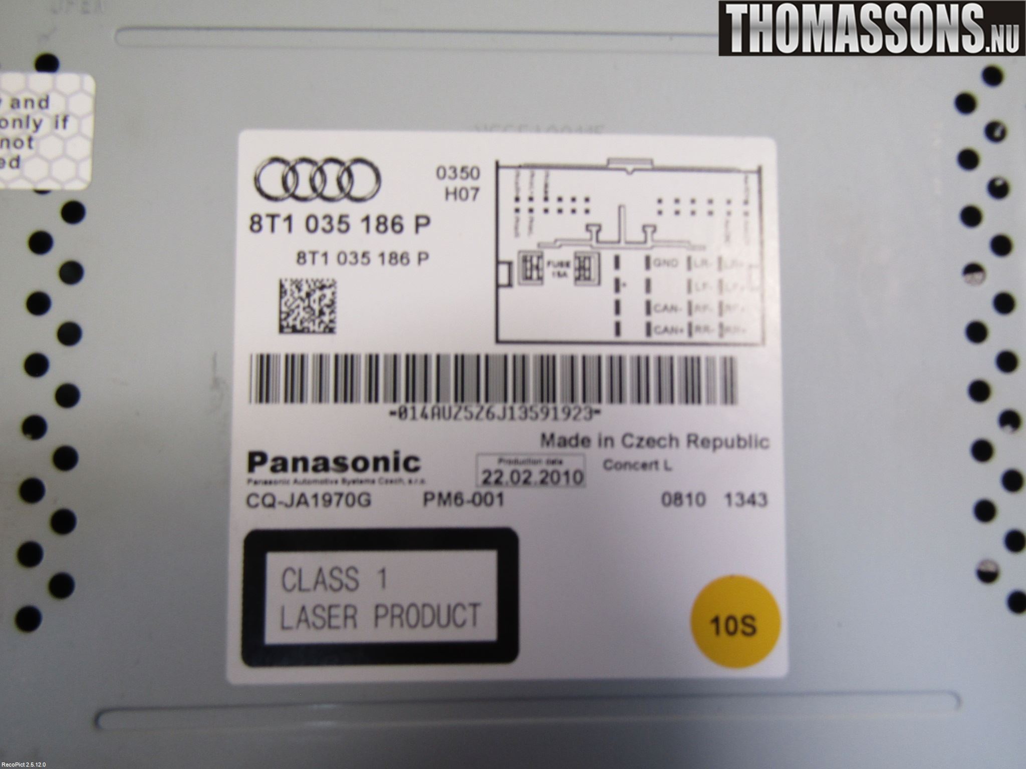 Audi A5 07-16 Stereo Radio
