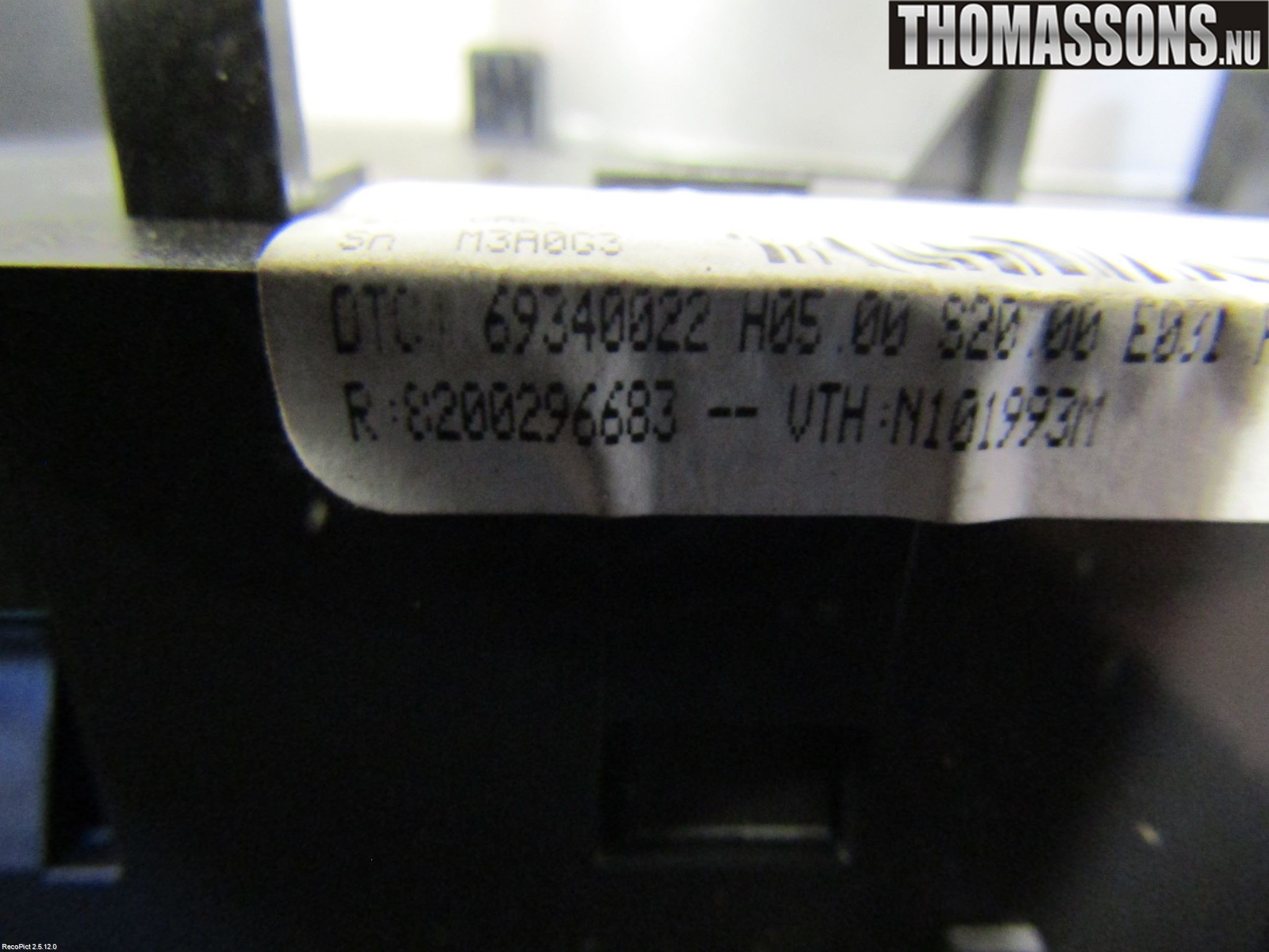 Renault CLIO III  09-12 Varme Ac Betjening-Display