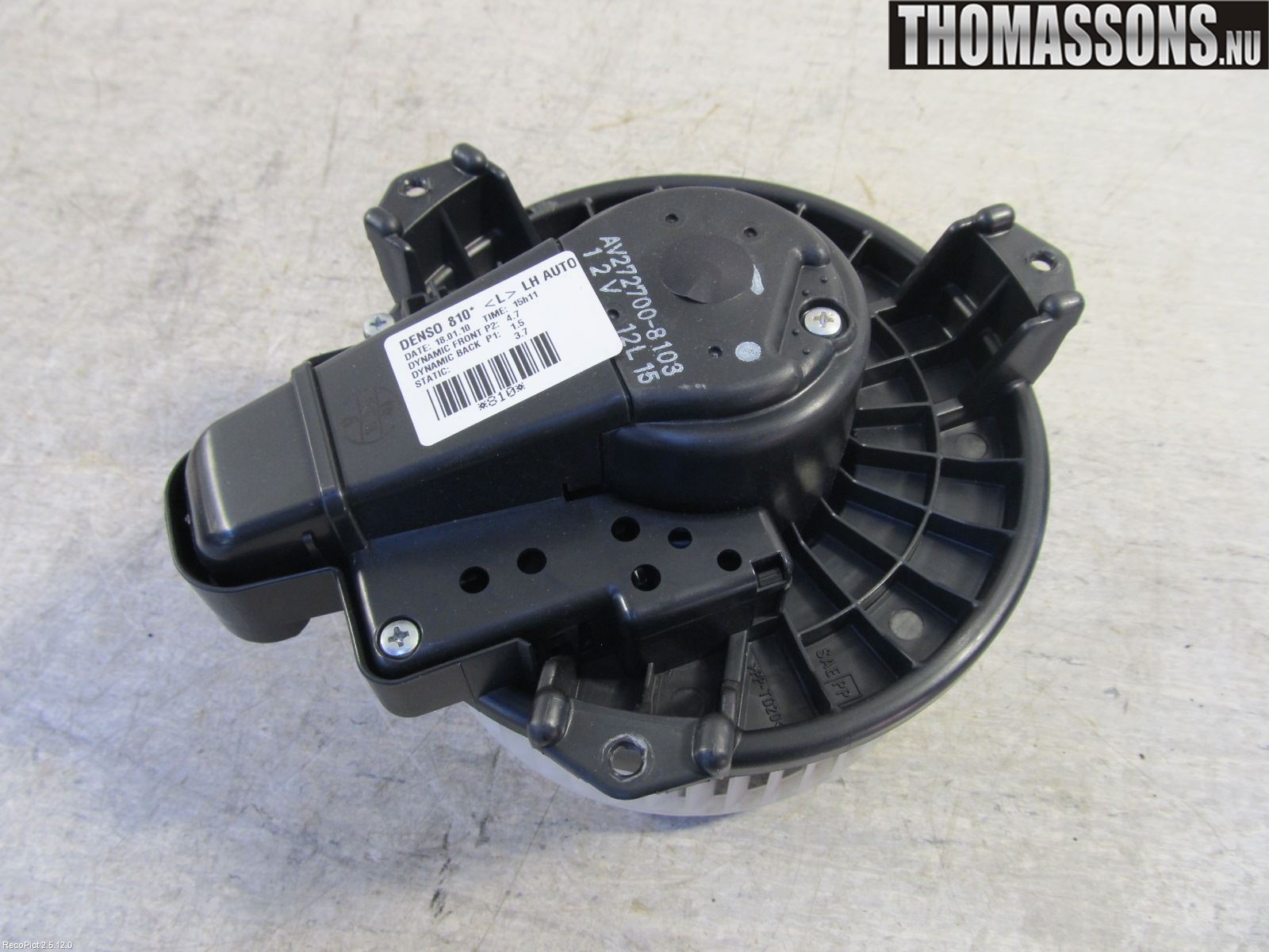 Toyota AURIS 10-12 Varmeapparat Viftemotor