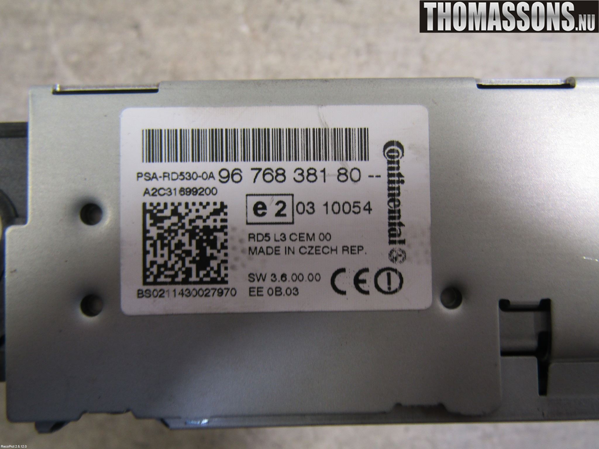Citroen C4 II 11-18 Stereo Radio