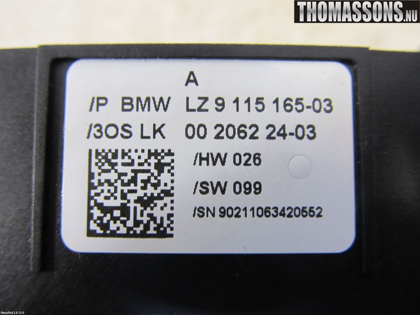 BMW 5 E60/61 Sed/Tou 02-10 Bryter Ratt Kombi H Og V