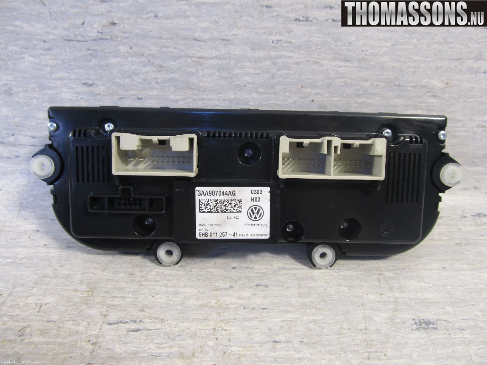 Volkswagen VW PASSAT 11-14 Varme Ac Betjening-Display