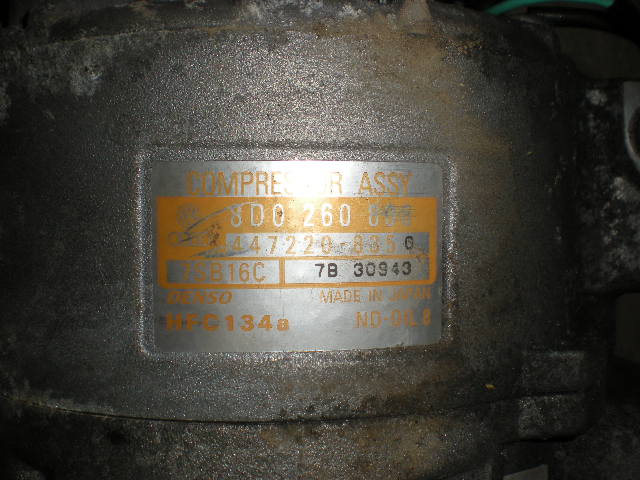 Audi A4/S4 99B-00 Varme Ac Kompressor