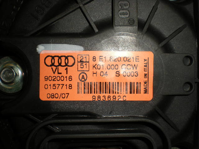 Audi A4/S4 05-07 Varmeapparat Viftemotor