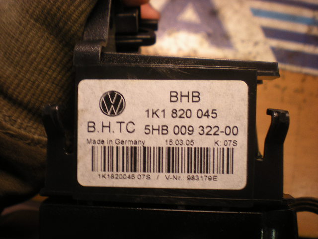 Volkswagen VW GOLF V 04-09 Varme Ac Betjening-Display