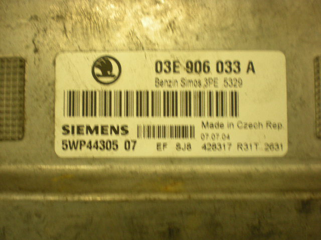 Skoda FABIA 99-07 Styreenhet Innsprøytning