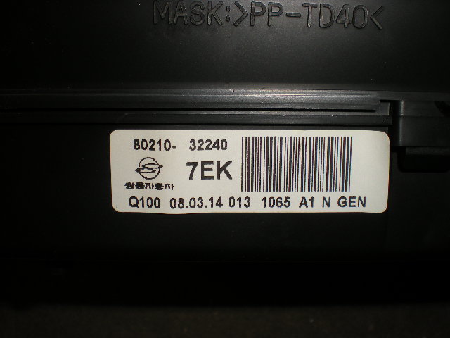SsangYong SSANG YONG ACTYON/SPORT 06-17 Instr Kombinert