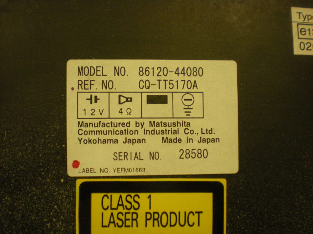 Toyota AVENSIS VERSO Stereo Radio Med Cd