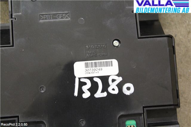 Volvo V50 04-07 Varme Ac Betjening-Display