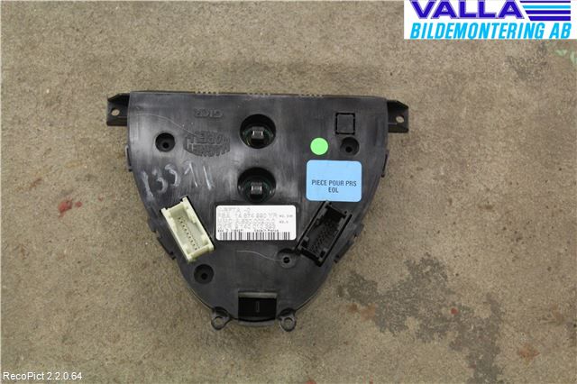 Peugeot 807 Varme Ac Betjening-Display