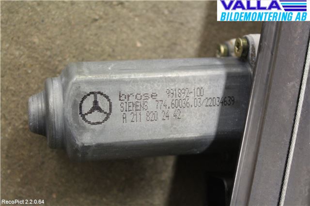Mercedes-Benz MB E-KLASS (W211) 02-09 Vindusheis El Komp