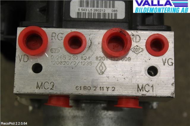 Renault KANGOO II 08-14 Abs Hydraulikkaggregat
