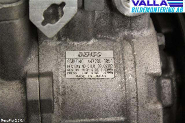 BMW 5 E60/61 Sed/Tou 02-10 Varme Ac Kompressor