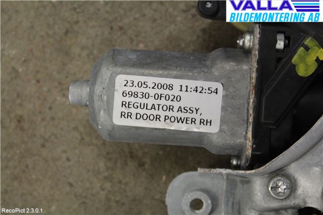 Toyota COROLLA VERSO 08-09 Vindusheis El Komp