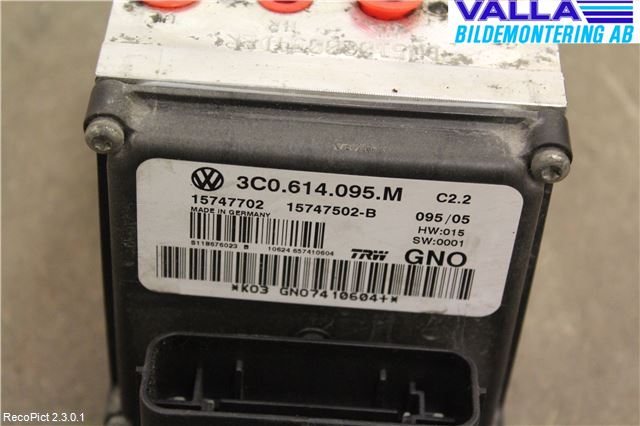 Volkswagen VW PASSAT 05-11 Abs Hydraulikkaggregat