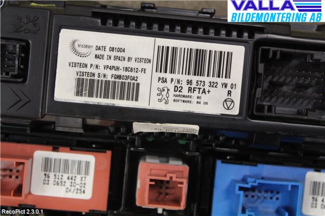Peugeot 407 Varme Ac Betjening-Display
