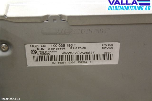 Volkswagen VW PASSAT 05-11 Stereo Radio Med Cd