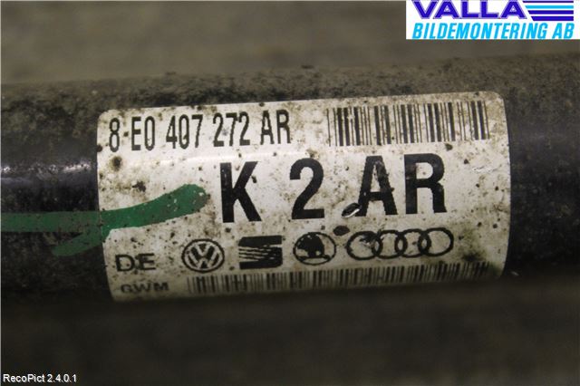 Audi A4/S4 05-07 Drivaksel Foran Kompl Høyre