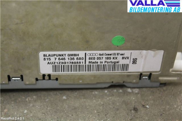 Audi A4/S4 05-07 Stereo Radio Med Cd