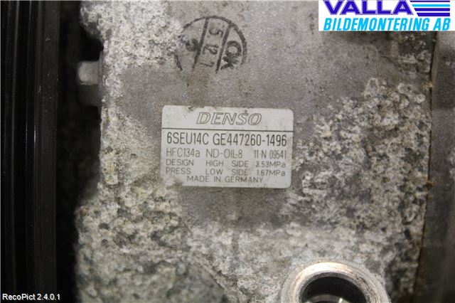 Toyota AURIS 10-12 Varme Ac Kompressor